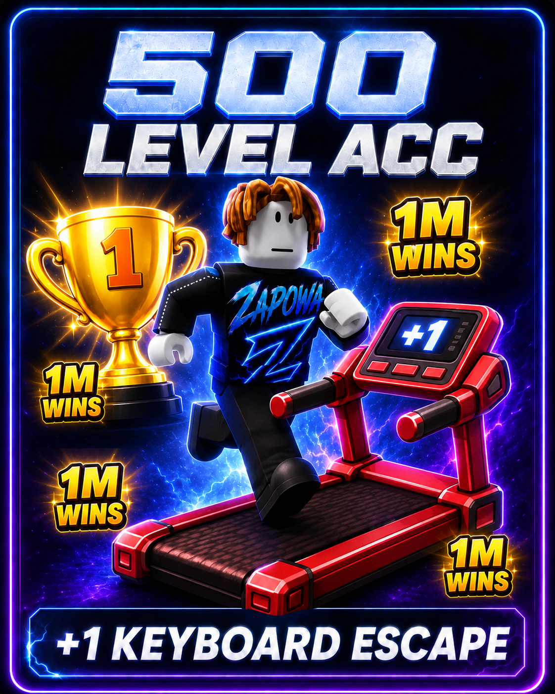 500 LEVEL ACC +1 KEYBOARD ESCAPE