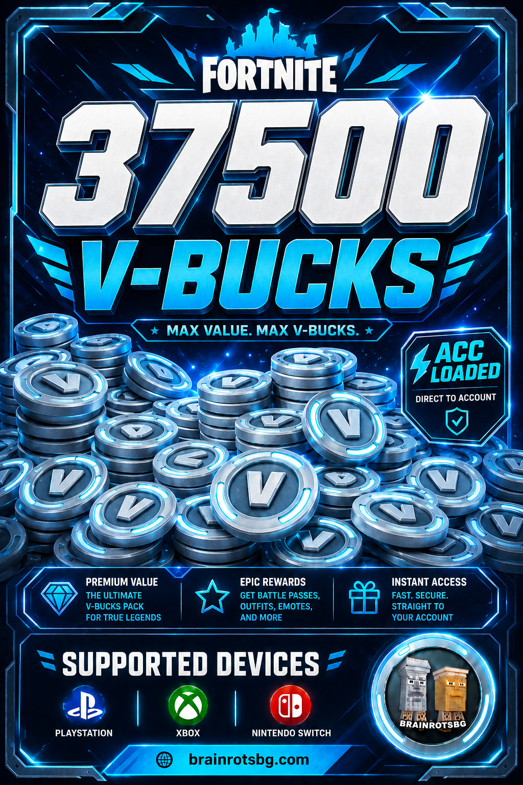 37500 V-BUCKS ACC