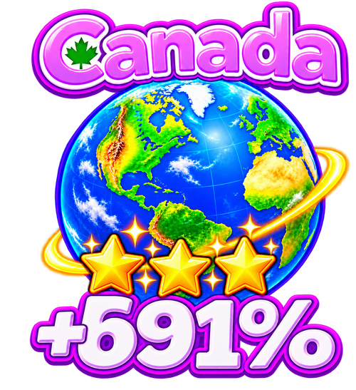 Canada +691% TOP ITEM