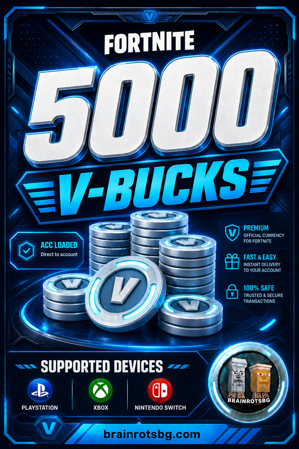 5000 V-BUCKS ACC