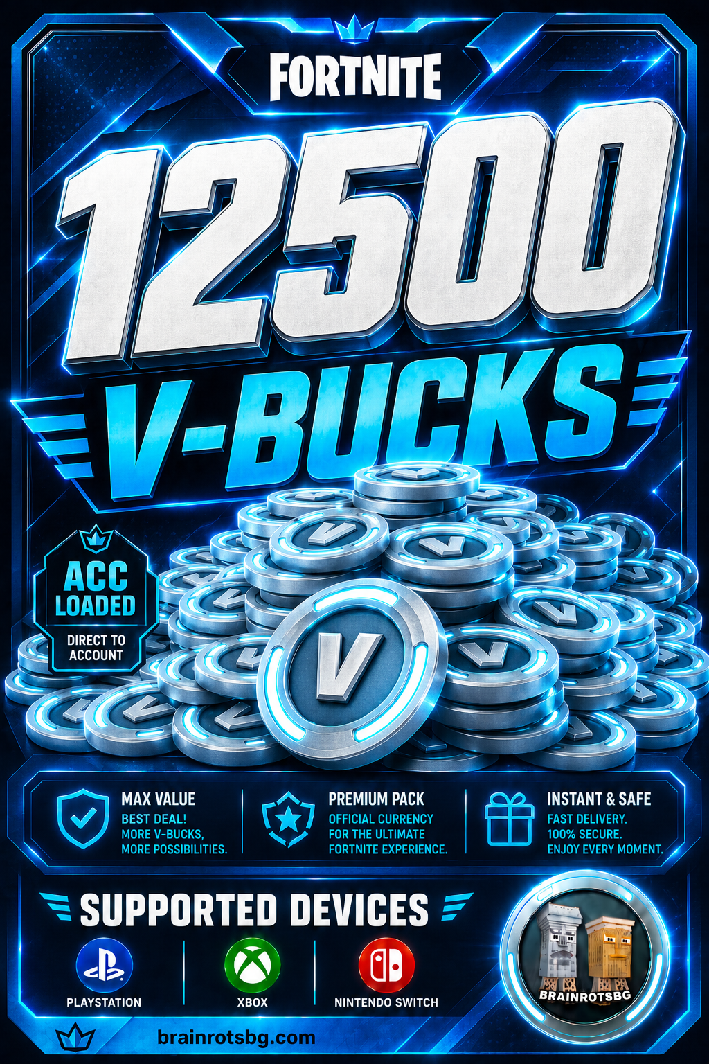 12500 V-BUCKS ACC