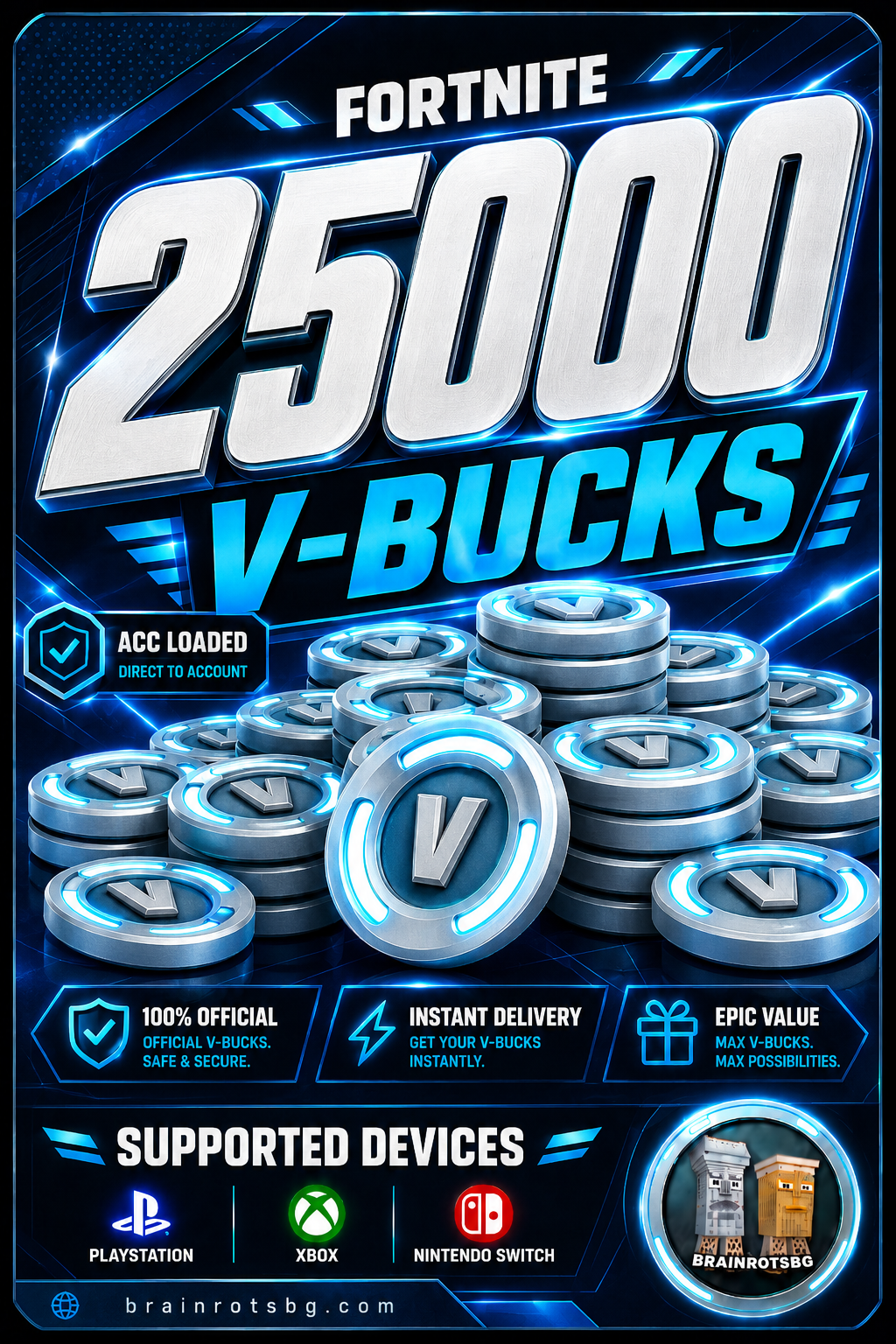 25000 V-BUCKS ACC