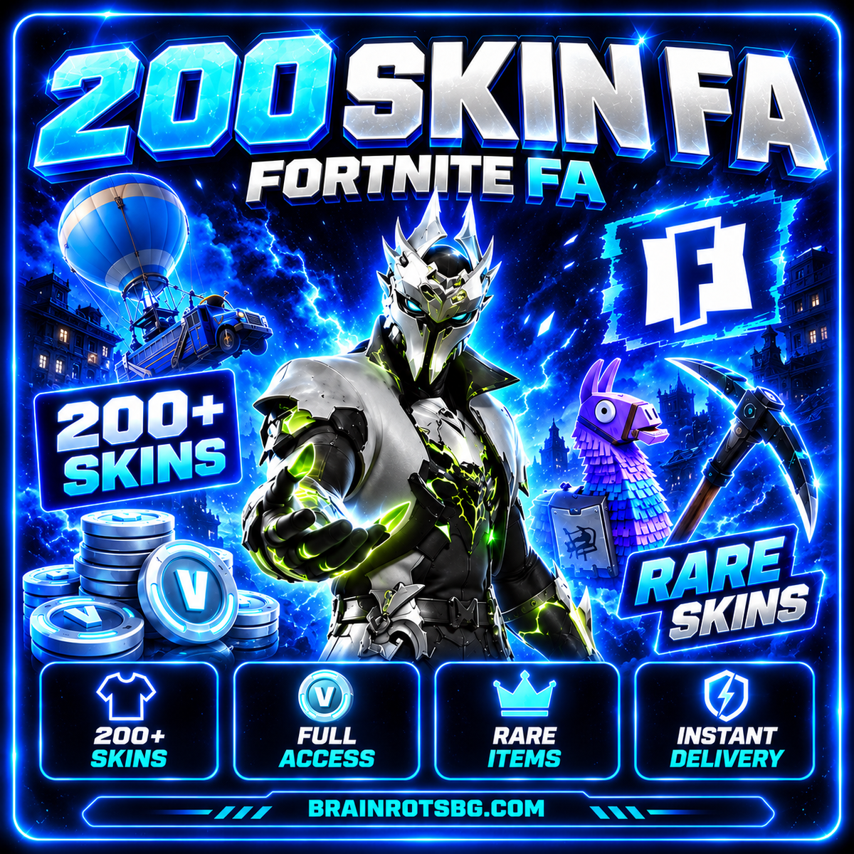 Fortnite – 200+ SKINS FA АКАУНТ