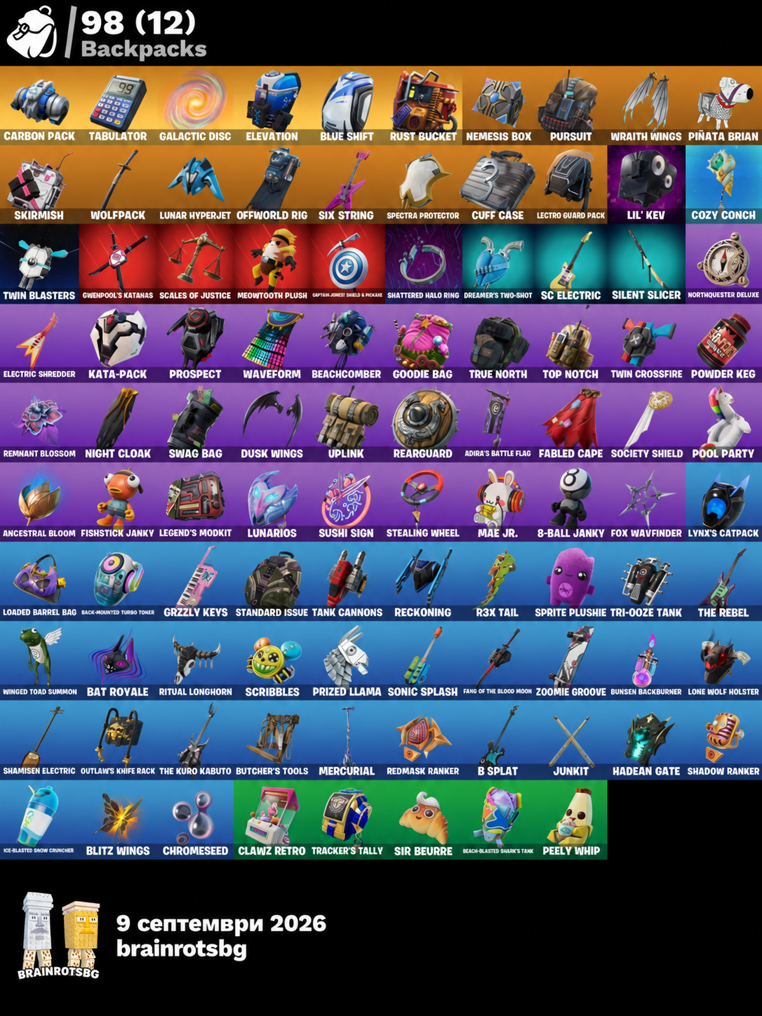 39 skins | OG STW | Galaxy | Blue Team Leader | Trailblazer | Prodigy | Fixer | Blue Striker | Carbon Commando | Juke | Cloud Striker | Sultura | 50 VB FA